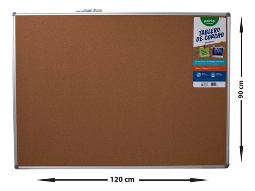 Tablero O Pizarra De Corcho Pointer 90x120 Cm