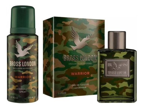 Perfume Bross London Warrior Hombre X 100ml + Desodorante