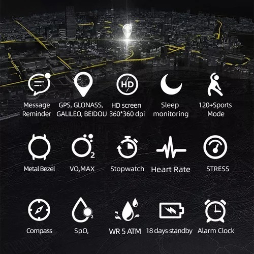 Reloj North Edge X-trek Gps, Smartwatch
