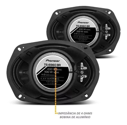 Imagem 3 de 8 de Kit 4 Falantes Pioneer Ts-6960br /ts-1760br 1 Par Por Modelo