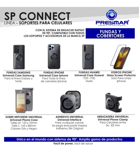 Kit Soporte Celular Moto iPhone 6s Plus Enganche Sp Connect