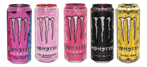 Es Un Paquete Con 5 Latas De Monster Energy   Variedad 