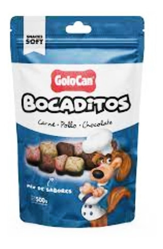 Golocan Bocaditos Finos 500g Carne Pollo Chocola Snack Perro