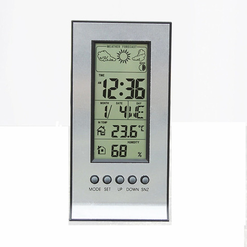 Reloj Despertador Digital Con Termometro E Higrometro Hogar