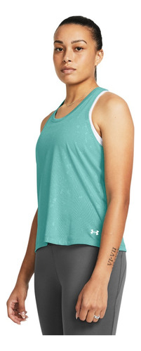 Playera Tank Under Armour Launch Splatter Singlet De Mujer