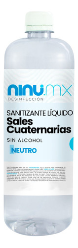 Sanitizante Liquido Desinfectante Ninu 1 Litro Multiusos Fragancia Neutra