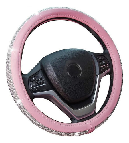 Cubierta Volante Diamante Para Mujer Accesorios Coche Bling