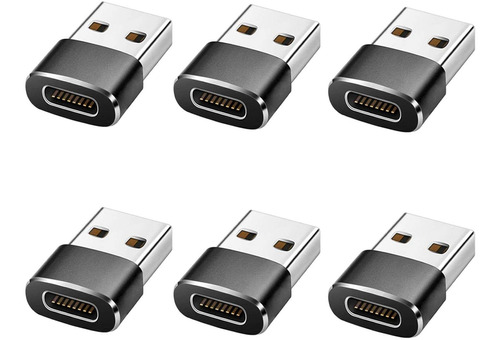 6 Del Paquete Usb C Hembra A Usb Macho Tipo De Adaptado...