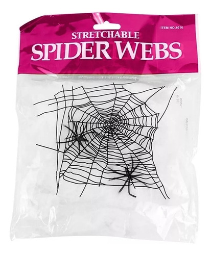 Teia De Aranha Artificial Decoração Festa Halloween Horror