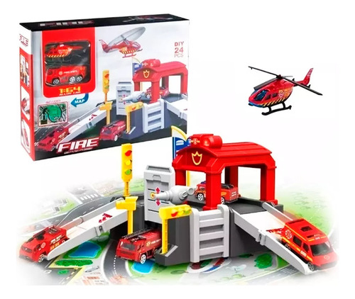 Pistas Estacion Policia Garage Bomberos Parking Construccion