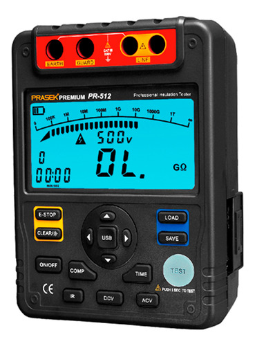 Megómetro Digital Prasek Pr-512 2500v (certificado Incluido)