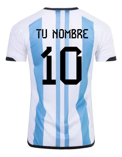 Camiseta Futbol Argentina Genérica Personalizada Niño