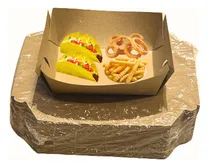 Comprar Bandejas Food Truck De Cartulina Kraft Marron N2 X 100 Uni