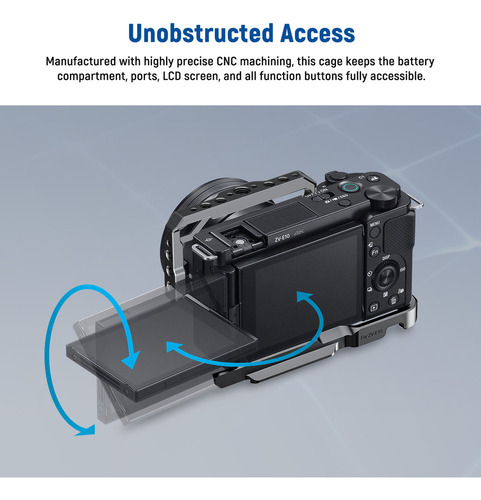 . Neewer Zv-e10 Camera Cage Rig Video W Silicone Grip Para
