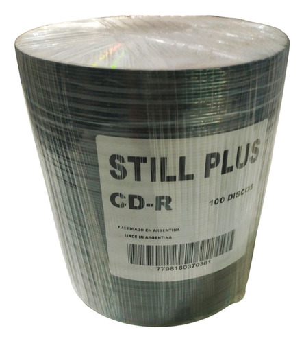 Cd-r Still Plus Estampado 700mb  48x X100 Unidades Oferta 