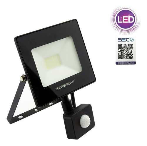 Foco Halogeno Led 20 Watts Con Sensor De Movimiento.