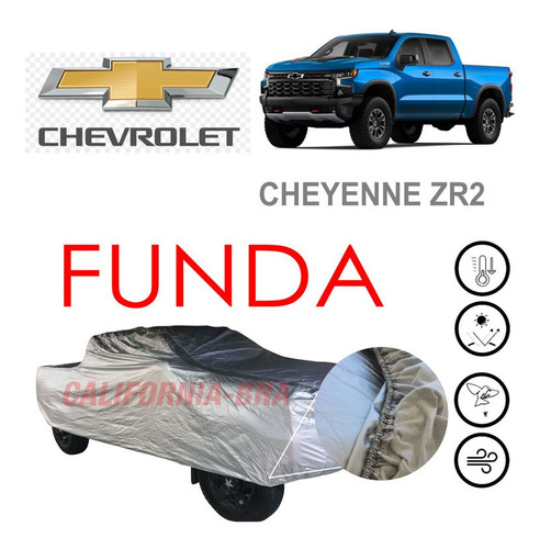 Funda Cubierta Lona Cubre Chevrolet Cheyenne Zr2 2022 2023