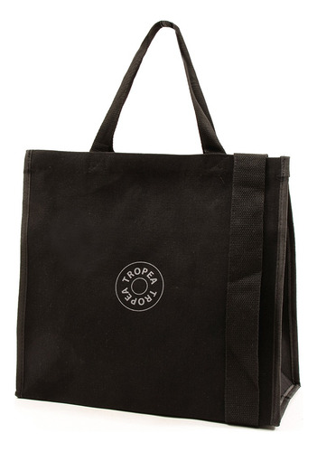 Cartera Playera Mujer Tropea Amour Color Negro Correa de hombro Negro Diseño de la tela Liso