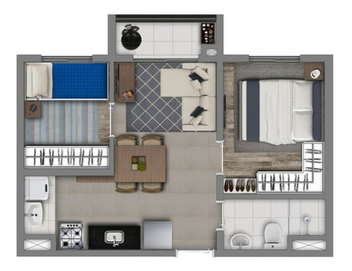 Imagem 16 de 17 de Apartamento À Venda No Bairro Socorro - São Paulo/sp - O-17578-28789