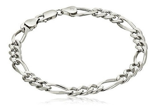 Esclava Pulsera En Plata Fina Ley 925 Pulso Grande Brazalet 