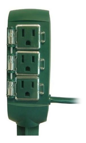 Prime Wire Y Cable Pb801116 3outlet Green Power Stake Con Ca