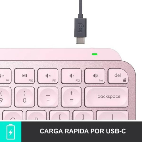 Imagen 2 de 5 de Outlet Teclado Logitech Inalambrico Mx Keys Mini Rose