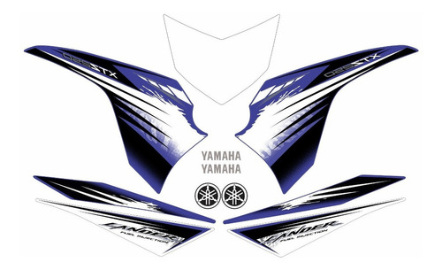 Kit Adesivos Yamaha Lander 250 2012 Azul 10359