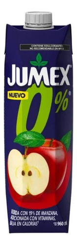 9 Pzas Bebida Jumex 0 Manzana 960 Ml