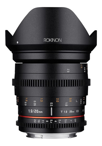 Lente Rokinon T1.9 Cine Ds As Ed Umc 20 Mm Para Nikon