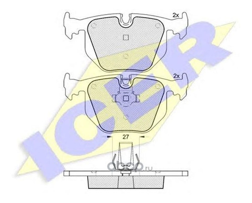 Pastilla De Freno Trasera-alpina- Bmw- Land Rover- 181549