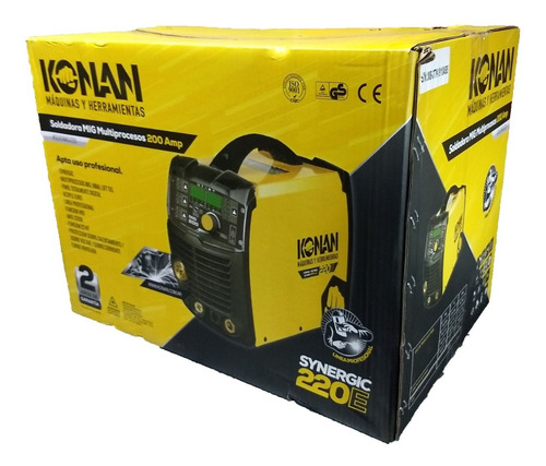 Soldadora Inverter Mig Silver 200amp 3en1 Tig Lift Mma Konan