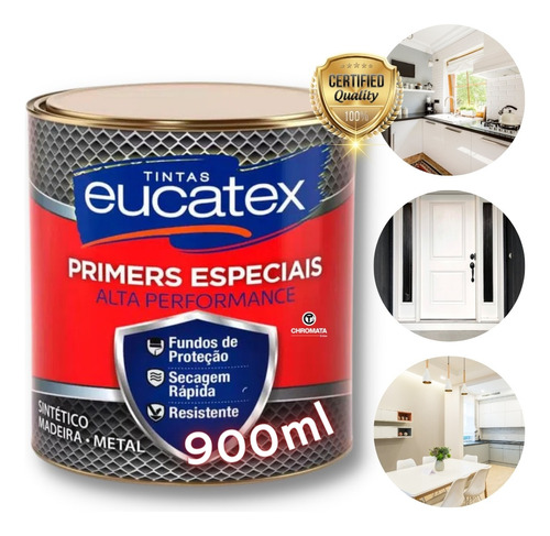 Fundo Nivelador E Selador Para Madeira Branco 900ml Eucatex