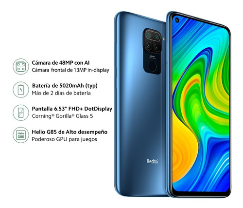 Xiaomi Redmi Note 9 128gb, 4gb Ram (liberado)