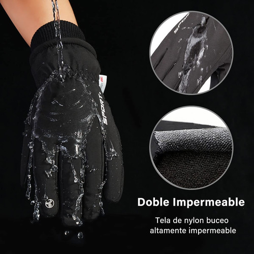 Guantes Gruesos Nieve Impermeables A Prueba De Viento Frio