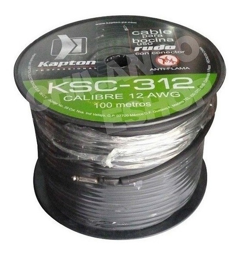 Rollo Cable Para Bocinas Cal. 12 Uso Rudo 100m