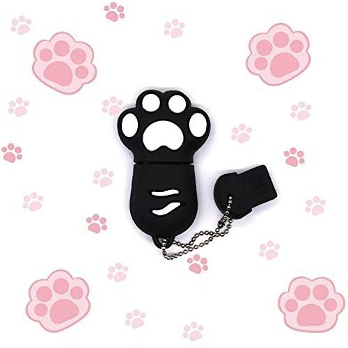 Sunjiang Lindo Pendrive Usb Con Diseño De Pata De Gato, Bolí