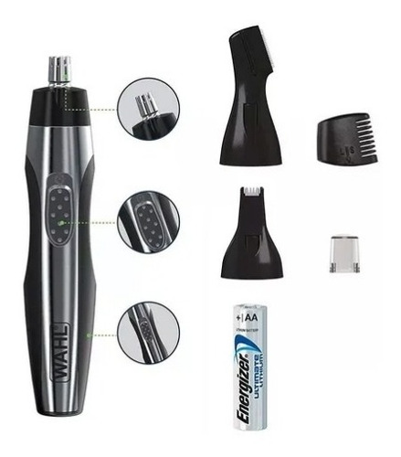 Trimmer Wahl 3 En 1 Corta Pelo Nariz Oreja Lighted Detailer