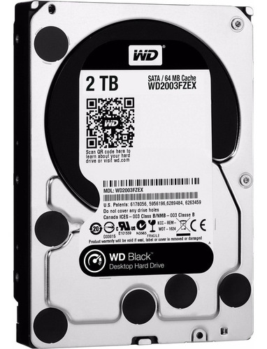 Disco Rígido Western Digital Wd Black 2tb Sata 3 Microcentro