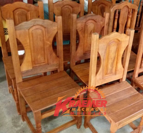 Imagen 3 de 4 de Mesa Redonda Con 4 Sillas Sin Tapizado