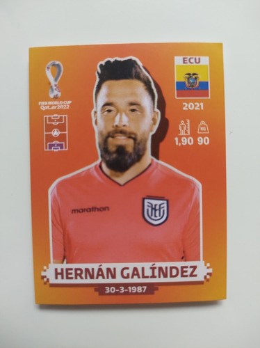 Figuritas Qatar 2022 - Hernan Galindez - Ecuador 2