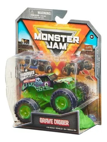 Monster Jam Vehiculo 1.64 Grave Digger Ruedas Verdes 58701