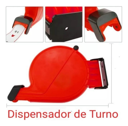 Dispensador De Turno Rollo De 3000 Tickets