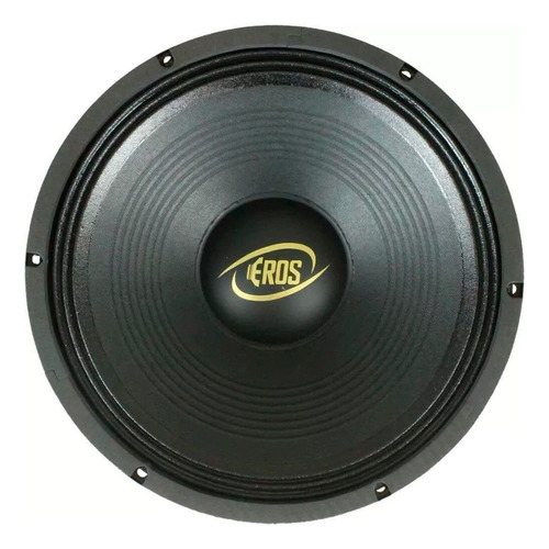 Alto Falante Woofer Eros E-450 Lc Black 12'' 450w Rms 4 Ohms