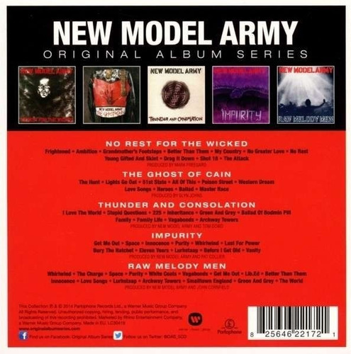 Cd New Model Army Original Album Séries 5 Cds Imp Lacrado