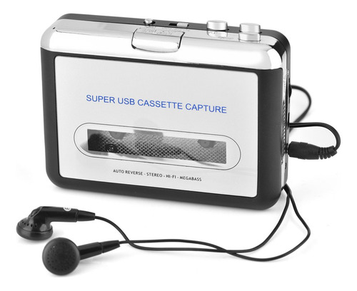 Conversor De Casete A Mp3 Con Auriculares, Usb Y Cd