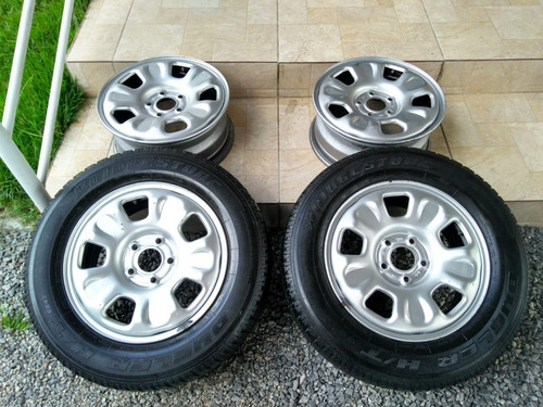 Rodas Aro 16 Para Duster E Outros, 2 Pneus Novos. R$1.800,00