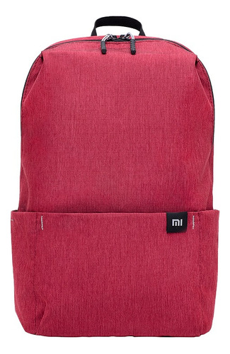 Mochila Mi Casual Daypack 10l Xiaomi, cor vermelha, design de tecido liso