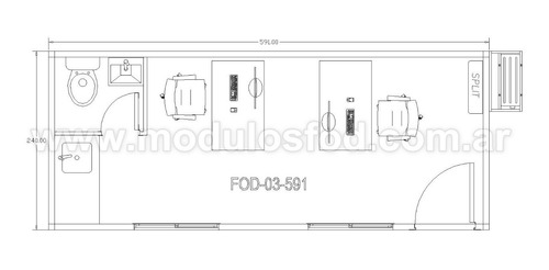 Modulo Habitable Oficina Baño Y Cocina Container San Juan