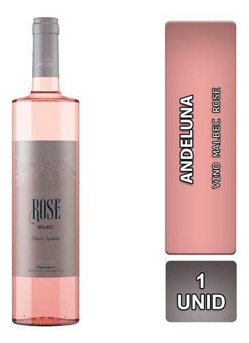 Vino Andeluna Malbec Rose Edición Limitada 750ml 