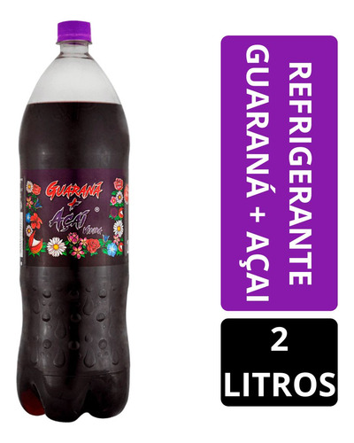 Refrigerante Guaraná + Açaí Rossi Vieira Garrafa 2 Litros